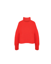 Load image into Gallery viewer, Ruby Rhea Turtleneck Sweater - Red Hyde Boutique