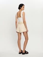 Load image into Gallery viewer, Kivari Celene Denim Short - Cream Arriving This Week