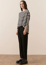 Load image into Gallery viewer, Pol James Striped LS Tee - Black/White  Hyde Boutique   
