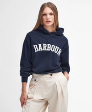 Load image into Gallery viewer, Barbour Northumberland Hoodie - Navy/White Hyde Boutique