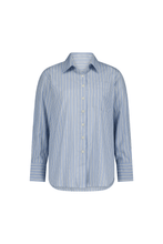 Load image into Gallery viewer, Commonplace Good Days Shirt - White/Blue Stripe Hyde Boutique