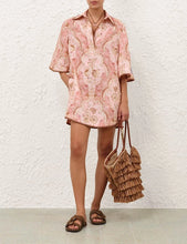 Load image into Gallery viewer, Zimmermann Daylight Tunic Mini - Damask Rose ARRIVING 15 NOV