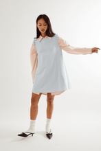 Load image into Gallery viewer, Commonplace Margie Pinny Dress - Baby Blue Hyde Boutique
