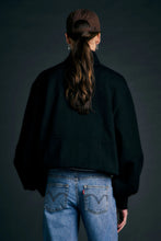 Load image into Gallery viewer, Karen Walker Runaway Zip Front Sweatshirt - Black