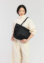 Load image into Gallery viewer, SABEN Walker Tote Black Recycled Nylon