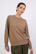 Load image into Gallery viewer, Marlow Cashmere Crew - Nutmeg Hyde Boutique