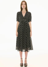 Load image into Gallery viewer, Pol Clove Dress - Black/Pebble Spot Arriving Soon