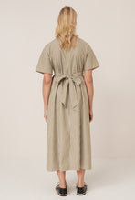 Load image into Gallery viewer, Kowtow Composer Dress - Treetop Stripe Apparel > Women > Clothing > Dresses > Midi Dresses > Kowtow Hyde Boutique
