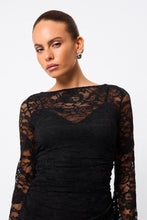 Load image into Gallery viewer, Mossman Laced In Love Mini Dress - Black Hyde Boutique