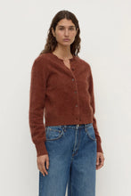 Load image into Gallery viewer, Assembly Label Carina Wool Long Sleeve Cardigan - Burnt Amber