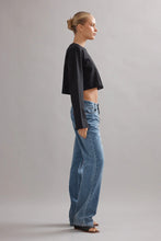 Load image into Gallery viewer, Caitlin Crisp Club CC Long Sleeve Cropped Tee - Black Apparel > Women > Clothing > Tops > Long Sleeve Tops > Caitlin Crisp Hyde Boutique