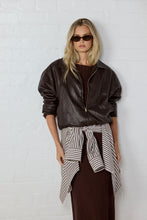 Load image into Gallery viewer, Stories Be Told Troupe Bubble Hem Jacket Apparel > Women > Clothing > Jackets > Faux Leather Jackets > Bubble Hem Jackets > Stories Be Told Hyde Boutique