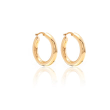 Load image into Gallery viewer, Silk & Steel Halo Hoop Earrings Large - Gold Arriving Friday Hyde Boutique