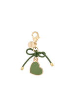 Load image into Gallery viewer, Karen Walker Heart Charm - Gold/Green