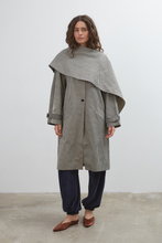 Load image into Gallery viewer, Commonplace Lady Gingham Trench - Black/White Hyde Boutique