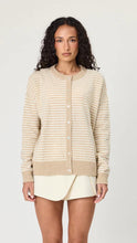 Load image into Gallery viewer, Remain Merino Tali Cardigan - Latte Stripe Hyde Boutique