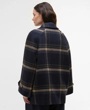 Load image into Gallery viewer, Barbour Tara Wool Coat - Navy Windowpane Hyde Boutique