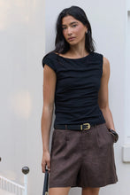 Load image into Gallery viewer, Stories Be Told Literal Linen Short - Dark Chocolate Arriving This Week