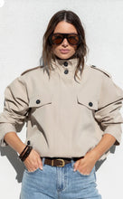 Load image into Gallery viewer, Stories Be Told Funnel Neck Trench Jacket - Taupe Arriving End October Hyde Boutique