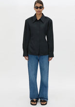 Load image into Gallery viewer, Camilla and Marc Tarn Fitted Long Sleeve Shirt - Black Apparel > Women > Clothing > Outerwear > Coats > Camilla and Marc Hyde Boutique