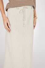 Load image into Gallery viewer, Marlow Como Linen Bias Skirt - Natural