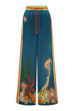 Load image into Gallery viewer, Alémais Dorian Silk Pant - Navy Hyde Boutique