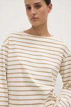 Load image into Gallery viewer, Assembly Label Bonne Long Sleeve Tee - White/Tan Hyde Boutique