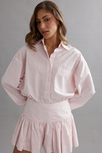 Load image into Gallery viewer, Caitlin Crisp Lou Shirt - Pink/White Stripe Hyde Boutique