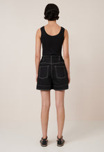 Load image into Gallery viewer, Kowtow Outline Shorts - Black Denim Hyde Boutique