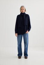 Load image into Gallery viewer, Laing Alpaca Sweater With Tie - Midnight Hyde Boutique