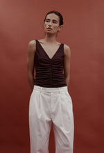 Load image into Gallery viewer, Rebe Ruched Top - Plum