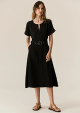 Load image into Gallery viewer, Pol Faire Belt Dress - Black Apparel > Women > Clothing > Dresses > Midi Dresses > Pol Hyde Boutique