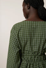 Load image into Gallery viewer, Kowtow Aspen Dress - Forest Green Grid Hyde Boutique