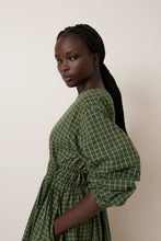 Load image into Gallery viewer, Kowtow Aspen Dress - Forest Green Grid Hyde Boutique