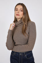 Load image into Gallery viewer, Marlow Alto Merino Roll Neck - Mushroom Hyde Boutique