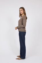 Load image into Gallery viewer, Marlow Alto Merino Wide V-Neck - Mushroom Hyde Boutique