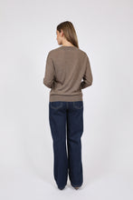 Load image into Gallery viewer, Marlow Alto Merino Wide V-Neck - Mushroom Hyde Boutique