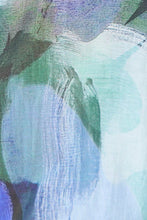 Load image into Gallery viewer, Among The Brave Assent Shirred Long Sleeve Top - Blue Abstract Print Arriving Soon