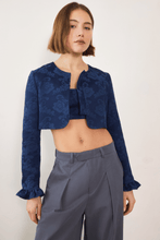 Load image into Gallery viewer, Commonplace Esme Jacquard Bolero - Navy