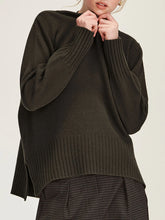 Load image into Gallery viewer, Sills Rei Merino Sweater - Olive Hyde Boutique