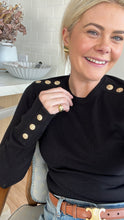 Load image into Gallery viewer, Moke Nicki Women's Sweater - Black Apparel > Women > Clothing > Knitwear > Jumpers > Crew Neck Jumpers > Moke Hyde Boutique