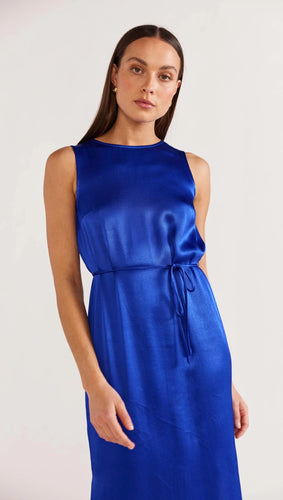Staple the Label Dusk Midi Dress- Cobalt  Mrs Hyde Boutique   