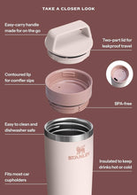 Load image into Gallery viewer, STANLEY THE CAFÉ-TO-GO TRAVEL MUG | 8 OZ Rose Quartz Hyde Boutique