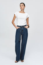 Load image into Gallery viewer, Marle Belted Wide Leg Jean - Classic Blue Hyde Boutique