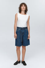 Load image into Gallery viewer, Marle Belted Jean Short - Washed Indigo Hyde Boutique