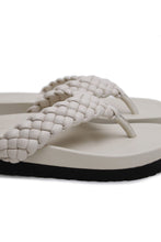 Load image into Gallery viewer, La Tribe Braided Thong - Cream Hyde Boutique