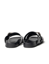 Load image into Gallery viewer, La Tribe Buckle Strap Slide - Black Hyde Boutique