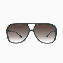 Load image into Gallery viewer, Valley Eyewear Bang - Army Green with Gold Metal Trim/Brown Gradient Lens Hyde Boutique