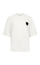 Load image into Gallery viewer, Harris Tapper Beaded Orchid T- Shirt - White Hyde Boutique