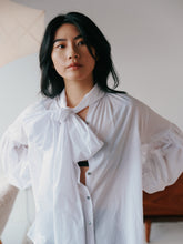 Load image into Gallery viewer, Mahsa Bow Blouse - White Hyde Boutique